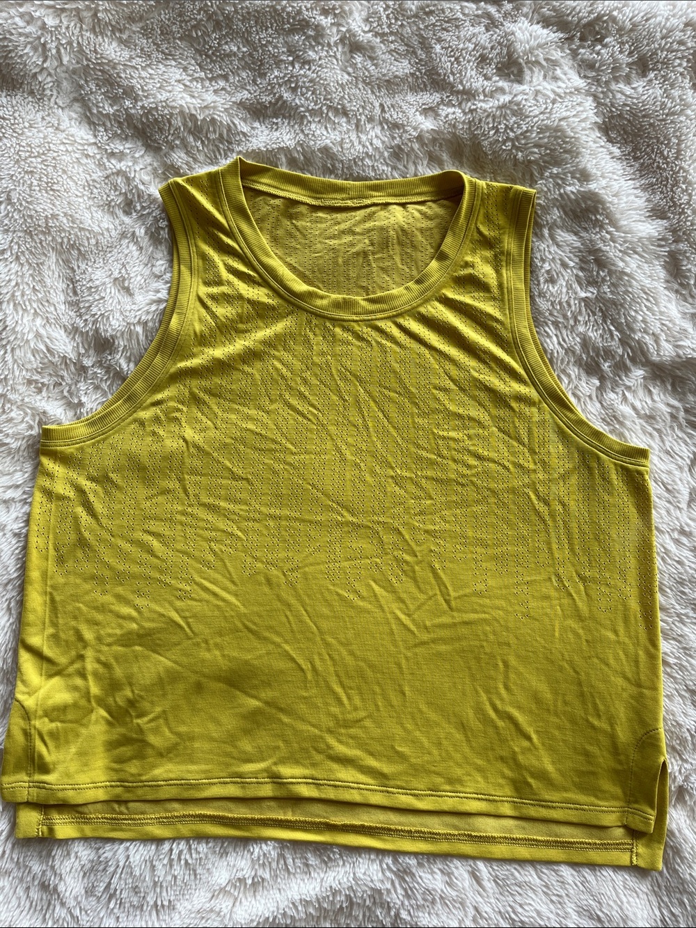lululemon athletica Yellow Performance Sleeveless Tank size 6